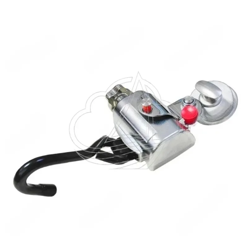 Wheelchair fixator with self-locking safety belt and automatic telescopic safety strap