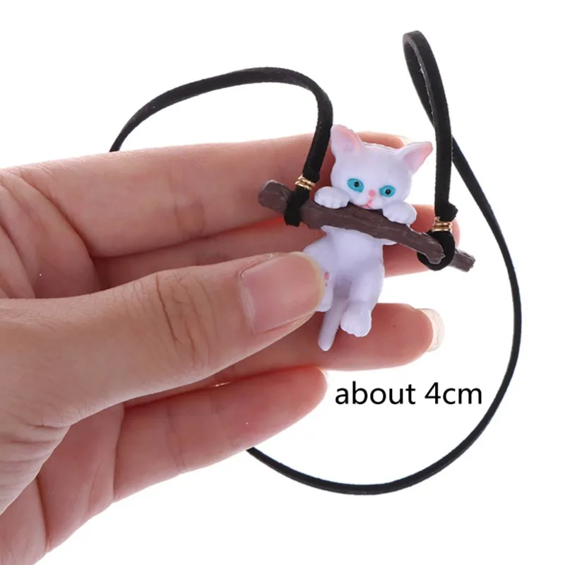 Car Hanging Pendant Ornament Cute Branch Cat Rearview Mirror Pendant Swing Car Interior Decoration Birthday Gift car accessories