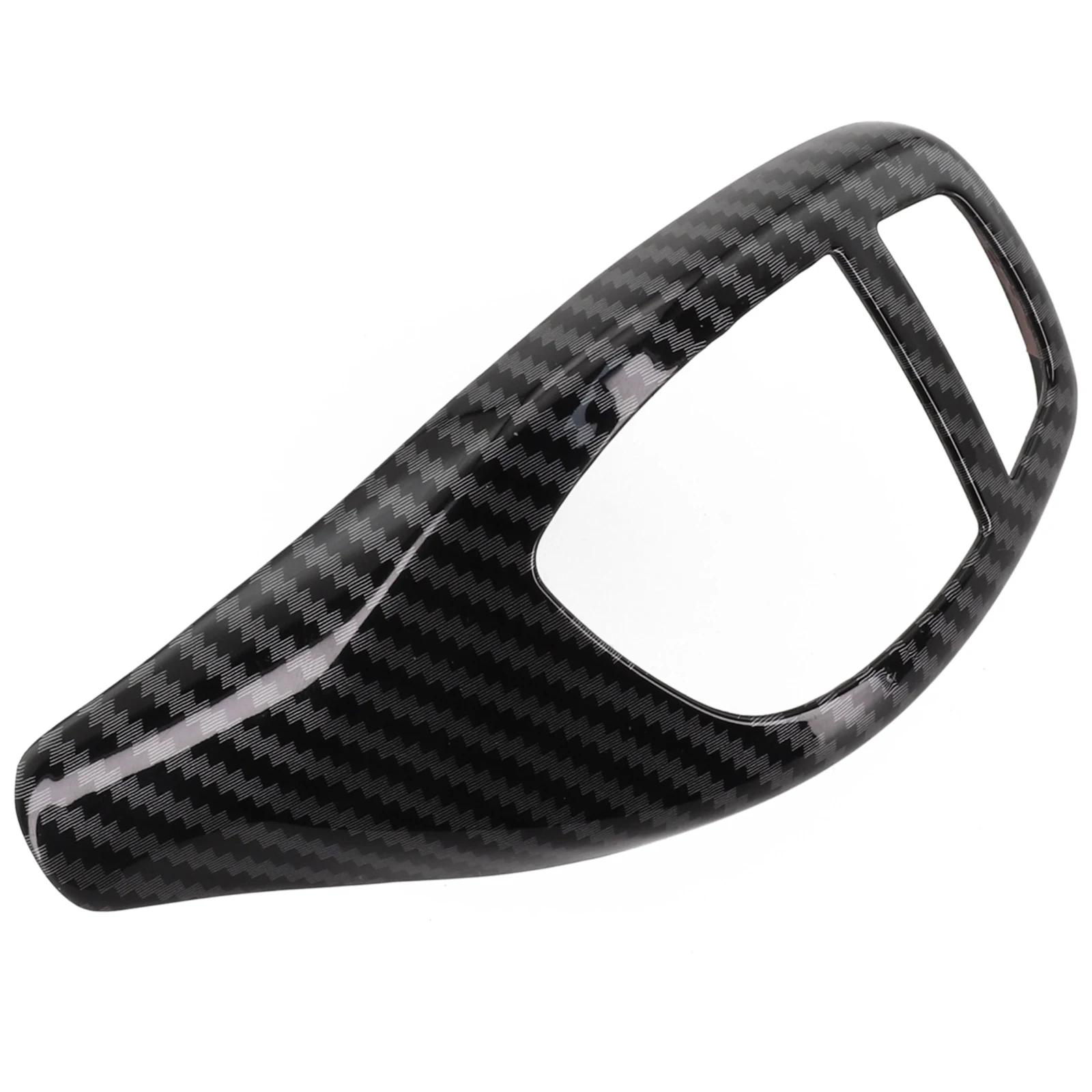 High Universality Fitment: NO ABS Gear Shift Knob Cover Additional Protection Carbon Fiber Pattern High-Quality ABS