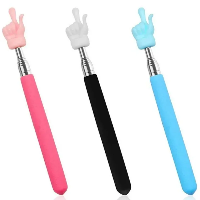 1Pc Telescopic Teachers Pointer Extendable Finger Design Pointer Stick