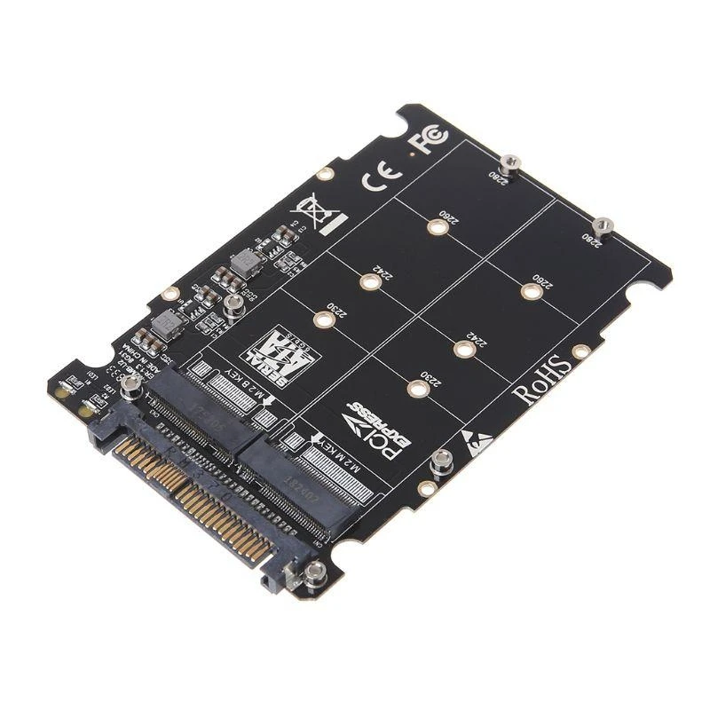 

K0EA 2 in 1 M.2 NVMe for Key-B/-M -NGFF SSD to PCI-E M.2 SSD to U.2 Adapter Converter