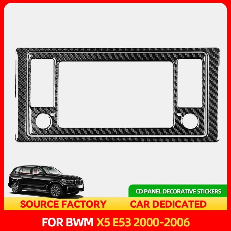 

Стайлинговые молдинги, горячая приборная панель автомобиля, CD-панель, декоративная наклейка для BMW X5 E53 2000 2001 2002 2003 2004 2005 2006, карбоновое волокно