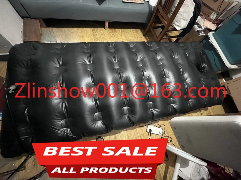 Double layer double chamber extruded inflatable bed PVC latex vacuum bed inflatable mattress