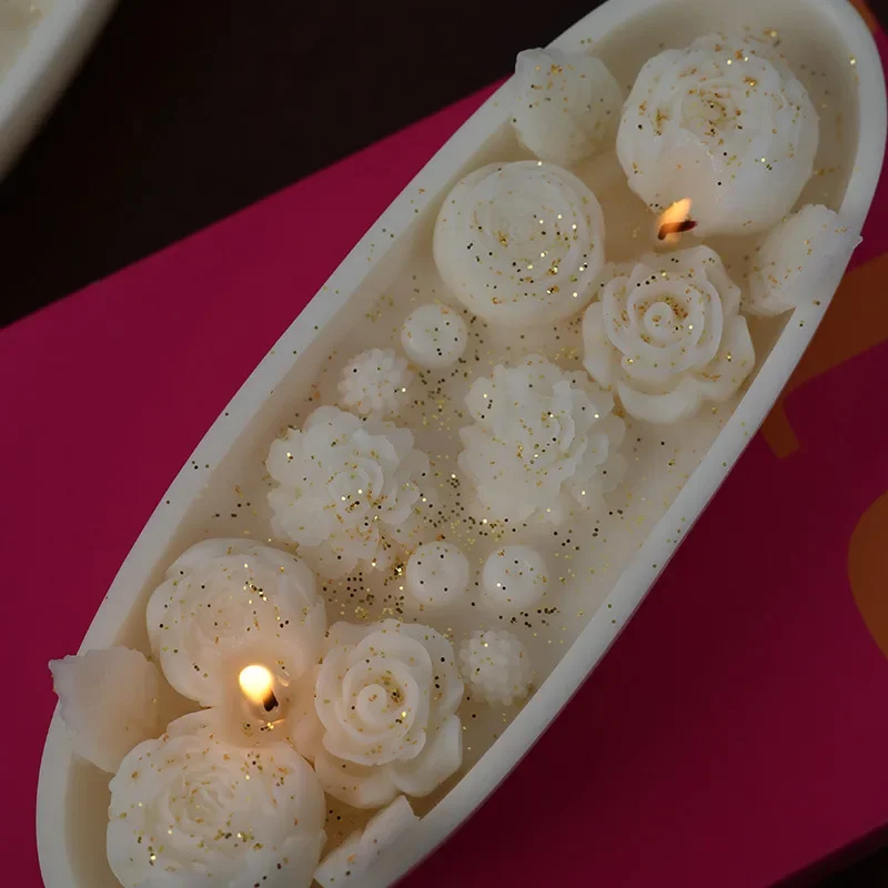 Handmade Aroma Candle Boat Aroma Cure Ornament Girlfriends Wedding Companion Gift Atmosphere Decoration Home Decoration