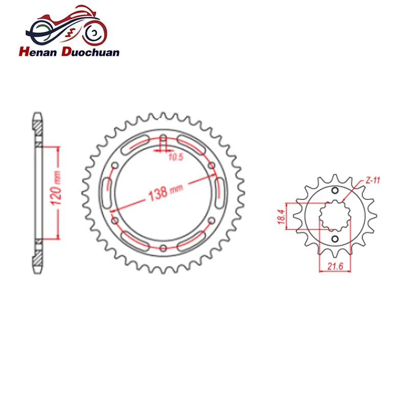 520 14T 38T Motorcycle Front Rear Sprocket Staring Wheel For HONDA CBR250 CBR 250R CBR 250RA CBR 250 2011-2013 520-14T 520-38T