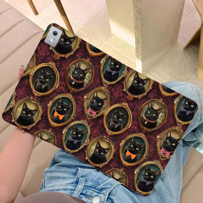 

Vintage Cat Art Cute For Legion Xiaoxin Pad Y700 K10 M10 P11 K11 Pro Plus 10.6 11.5 Inch 2021 2023 2025 Tablet Case