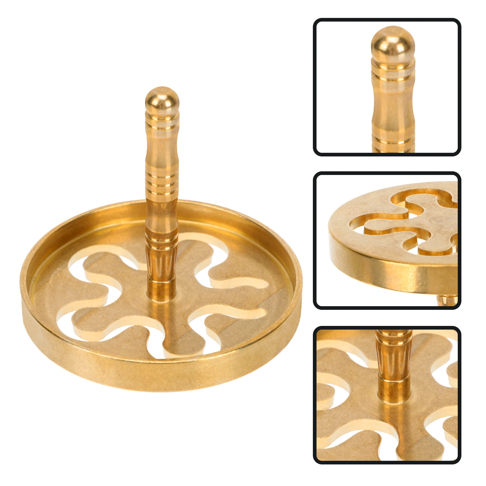 Incense Press Copper Ash Press Tool Removable Design Easy to Use for Home Study Office Temple Household Incense Making Supply