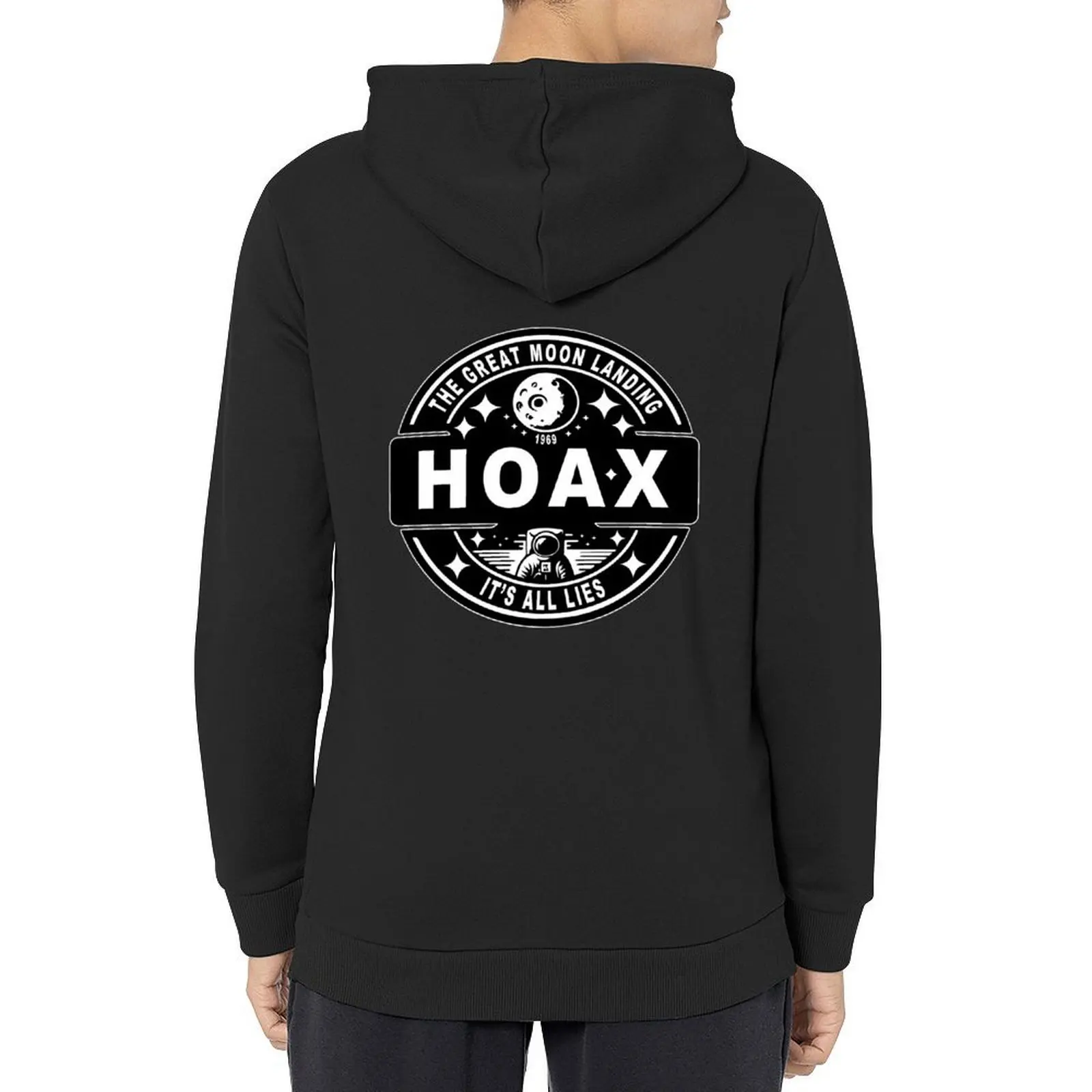 

The Great Moon Landing Hoax Hoodie men's winter sweater hooded shirt men's clothing graphic t shirts men autumn hoodie