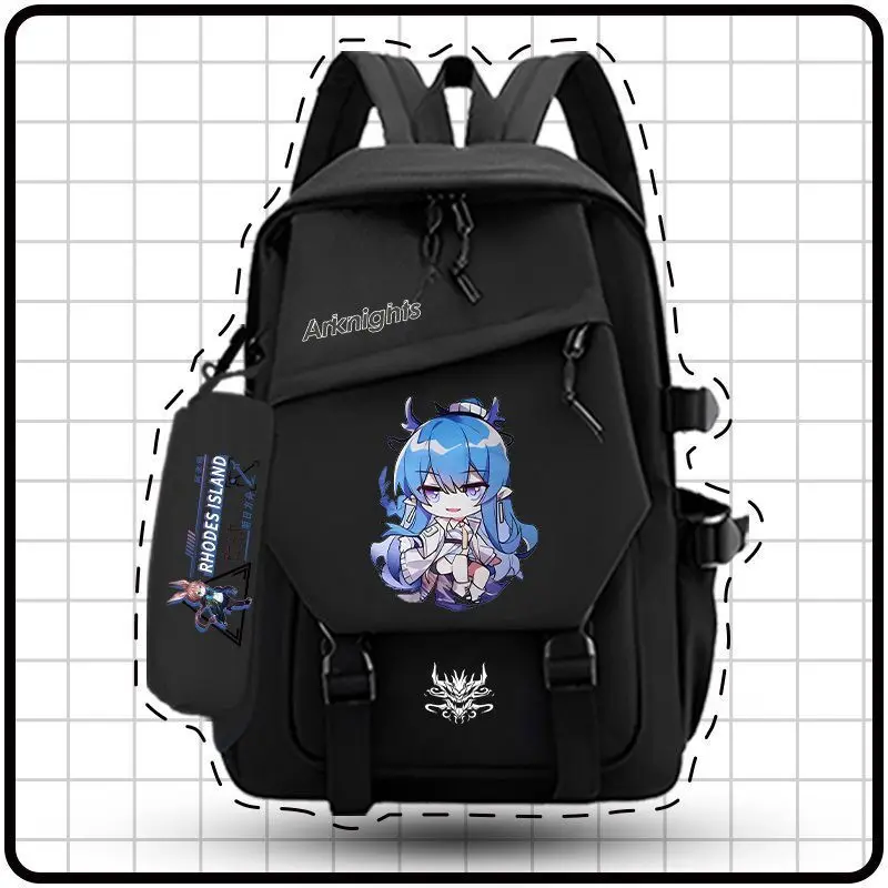Arknights Merchandise Collaboration Junior High School Backpack Lightweight Fourth Fifth Sixth Grade Double Shoulder Bag Large A