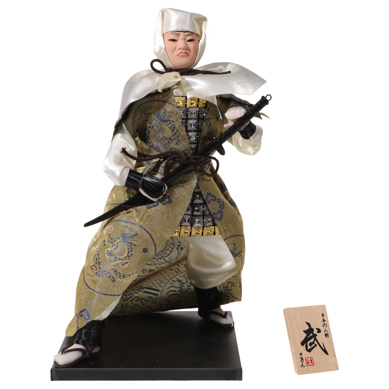 

Traditional Japanese Style Samurai Ornament Bright Colors Home Office Tabletop Decorative New Year Decor Samurai