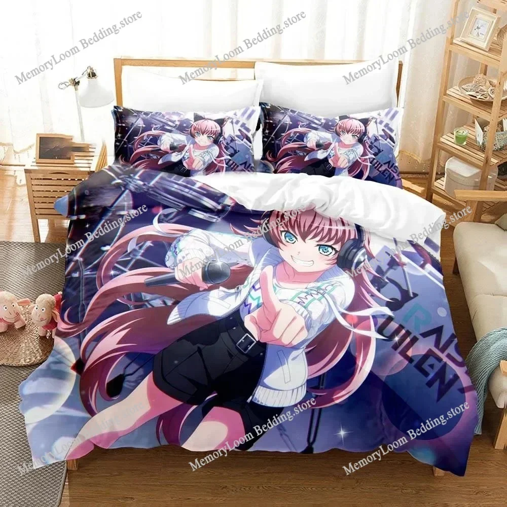 Raise A Suilen Reona Nyubara Bedding Set Boys Girls Twin Queen Size Duvet Cover Pillowcase Bed Kids Adult Home Textileextile
