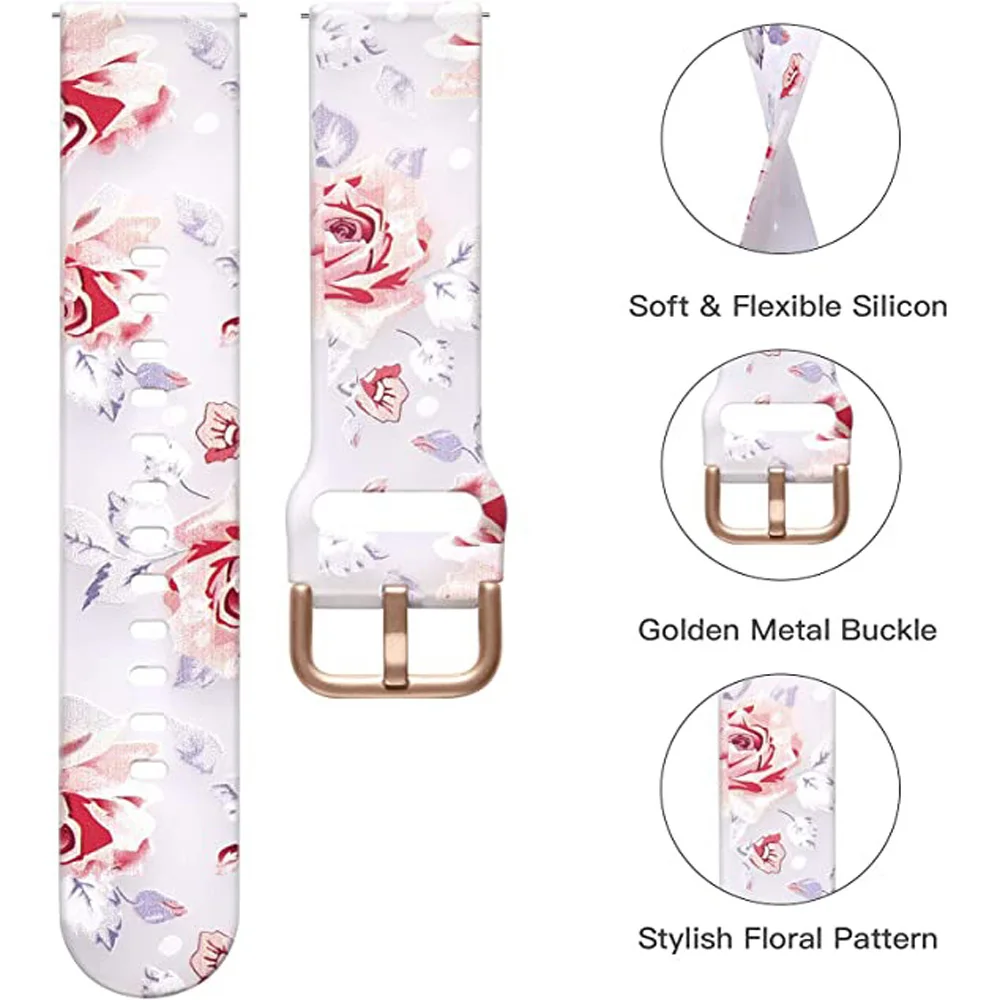 20mm Watchband For Samsung Galaxy Active 2 Silicone Strap Bracelet For Galaxy Watch 5 Pro 45mm 40mm 44mm 4 Classic 42mm 46mm S2