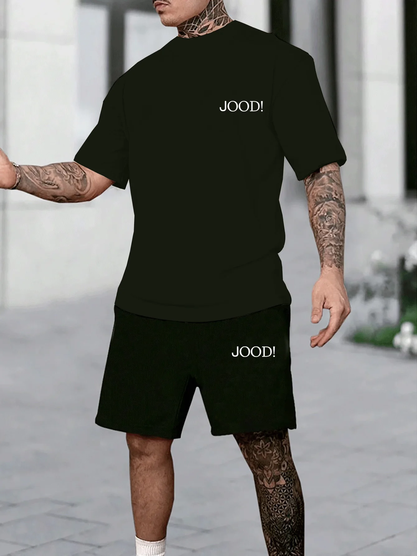 

Мужской комплект пижамы из двух предметов для весны, лета, осени и зимы: модные шорты с коротким рукавом и буквенным принтом, домашний костюм.