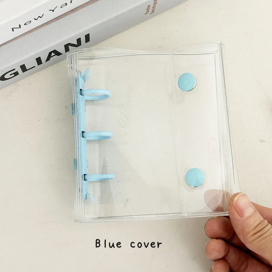 Sharkbang Mini 3 Löcher Macaron Binder Cover, Doppelschnalle DIY Sammelbuch, 20 Stück Hüllen für 3 Zoll Postkarten, Idol Kpop Karten – Detail 8