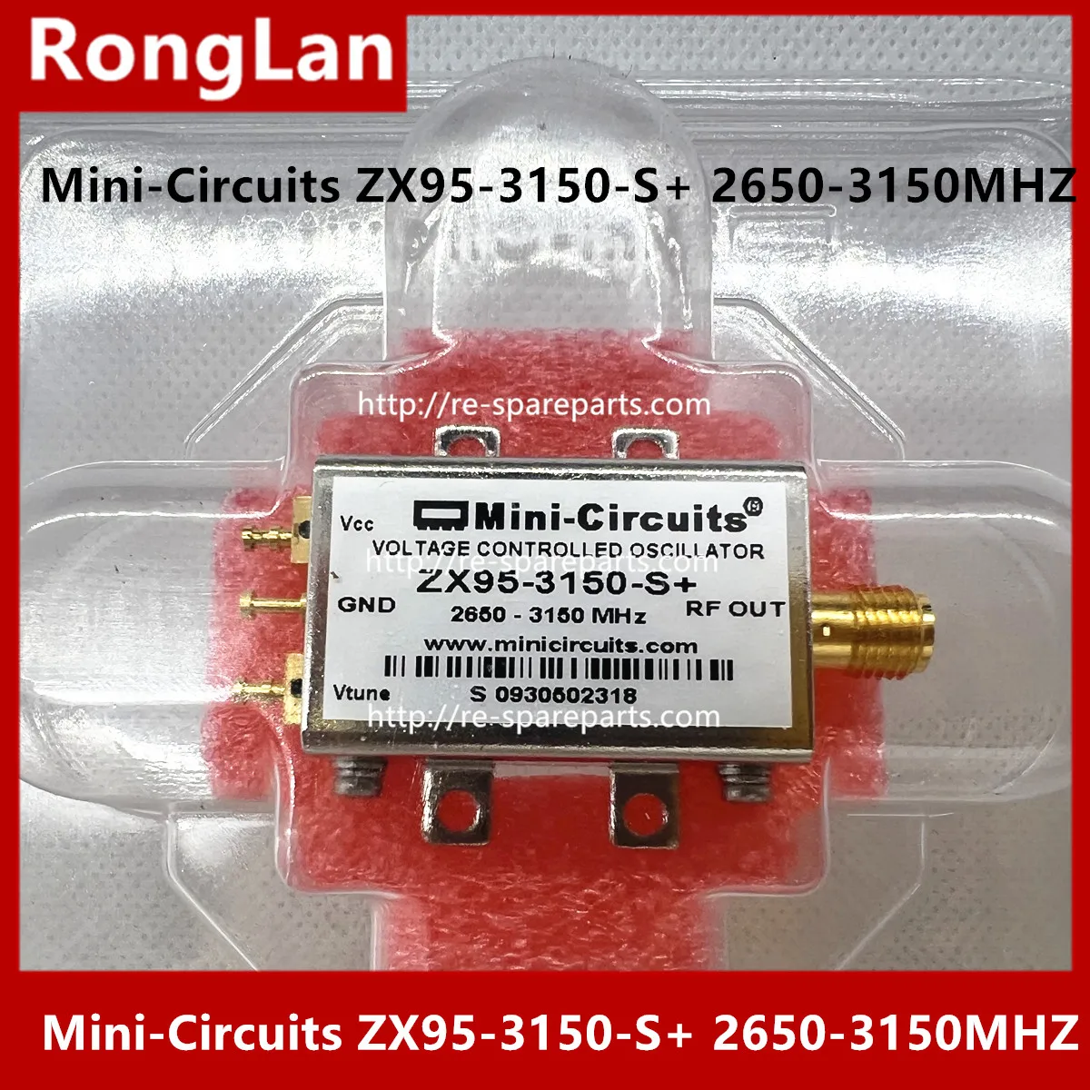 

[LAN] Мини-схемы ZX95-3150-S+ 2650-3150 МГц, управляемый напряжением генератор SMA