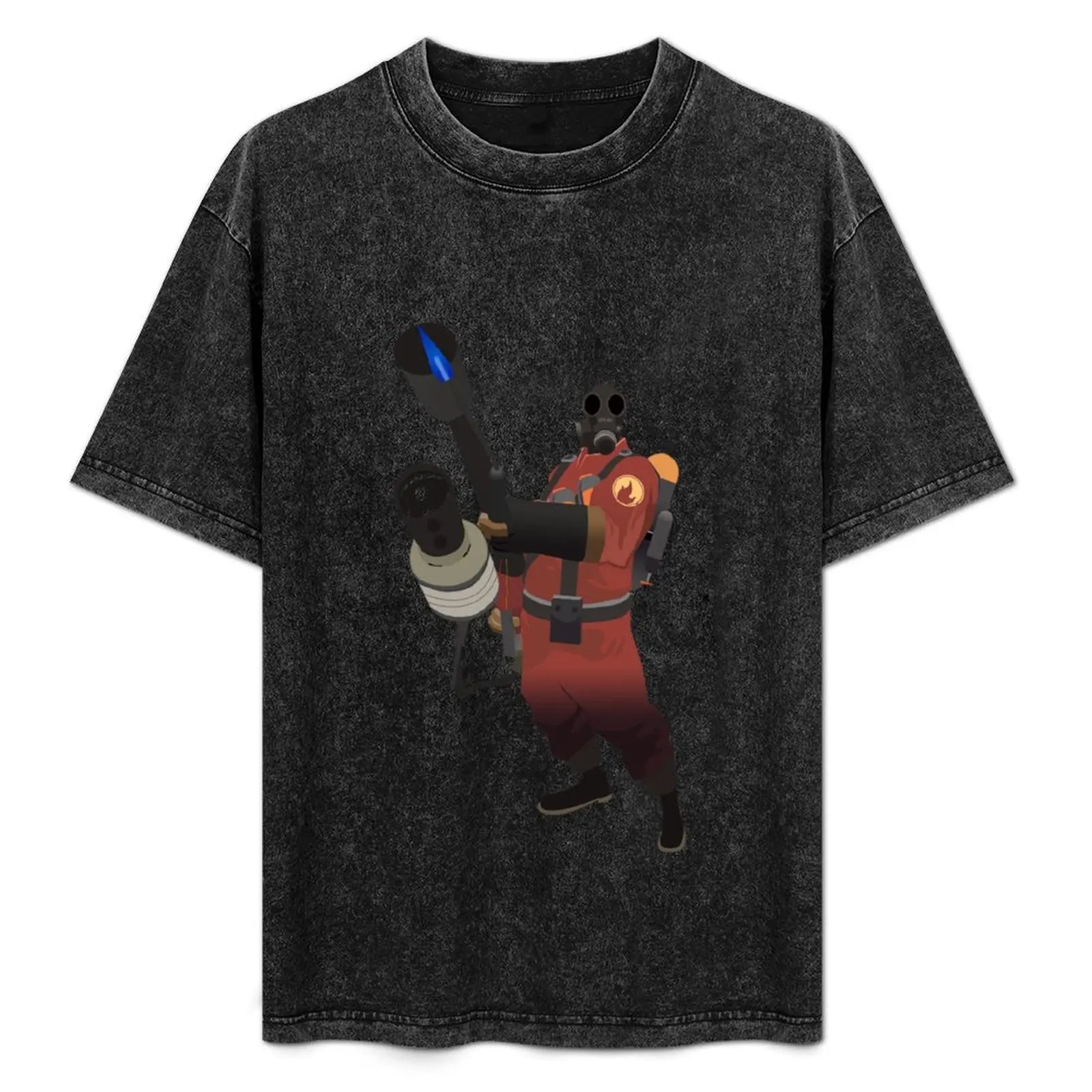 

Team Fortress 2 - Pyro T-Shirt luxury t-shirt graphic tee shirt valentines clothes new edition Men's t shirts