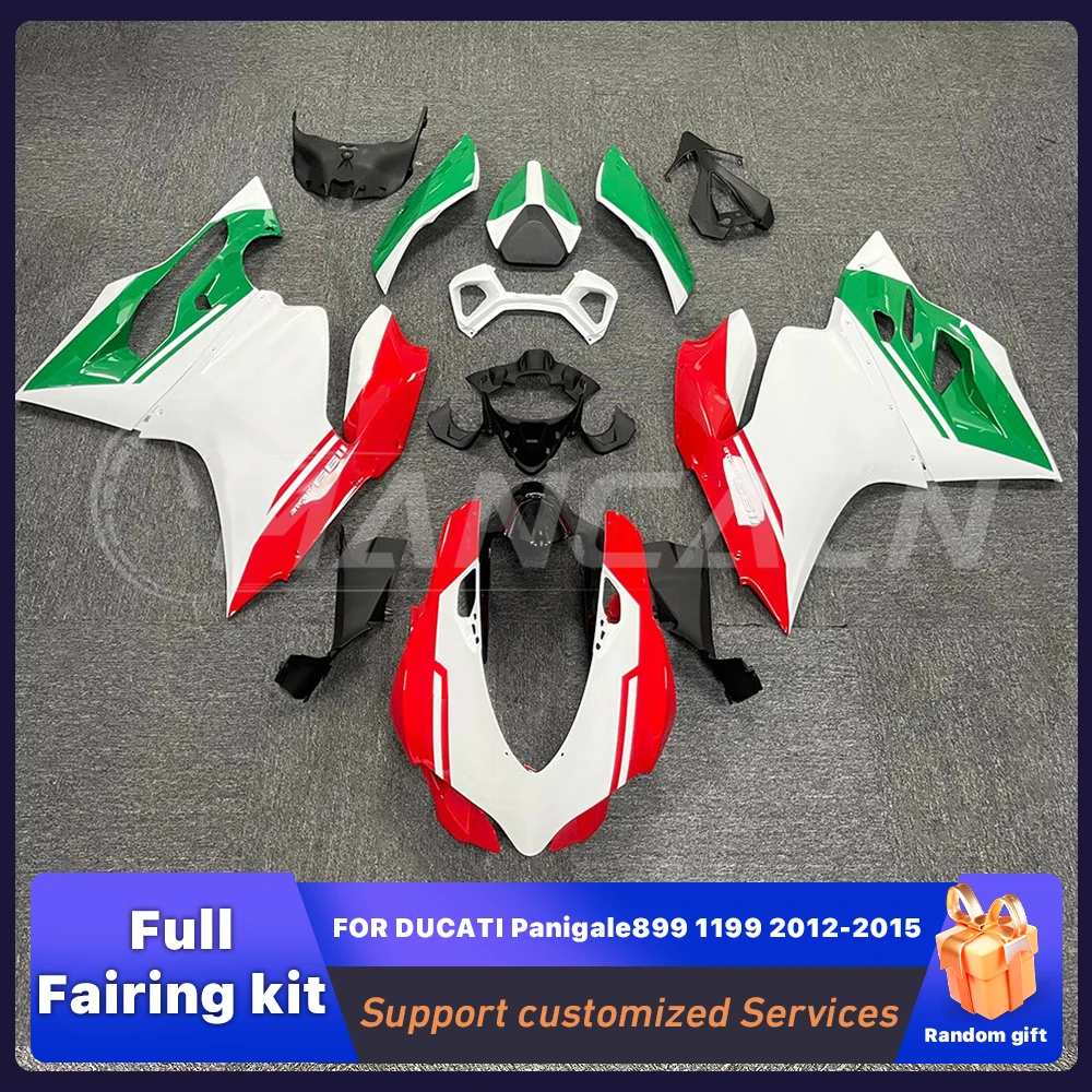 

Fit for DUCATI Panigale 899 1199S 1199R 2012-2015 new ABS Fairing motorcycle Kit Body kit Full Set car shell protector green