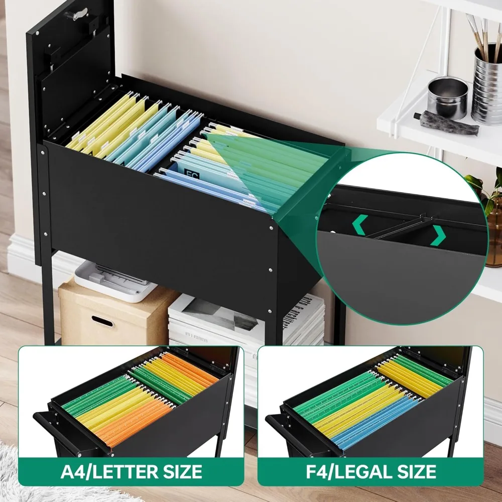 خزانة ملفات دوارة محمولة مع قفل - رسالة قابلة للتعديل/A4/F4/عربة مجلد ملفات متنقلة بحجم قانوني