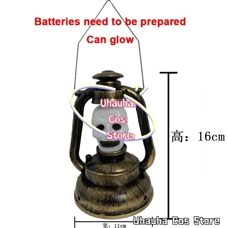 Halloween Adult Child Lantern Ghost Performance Costume Terrifying Ghost with No Face Disguise Party Role-playing Stage Outfit