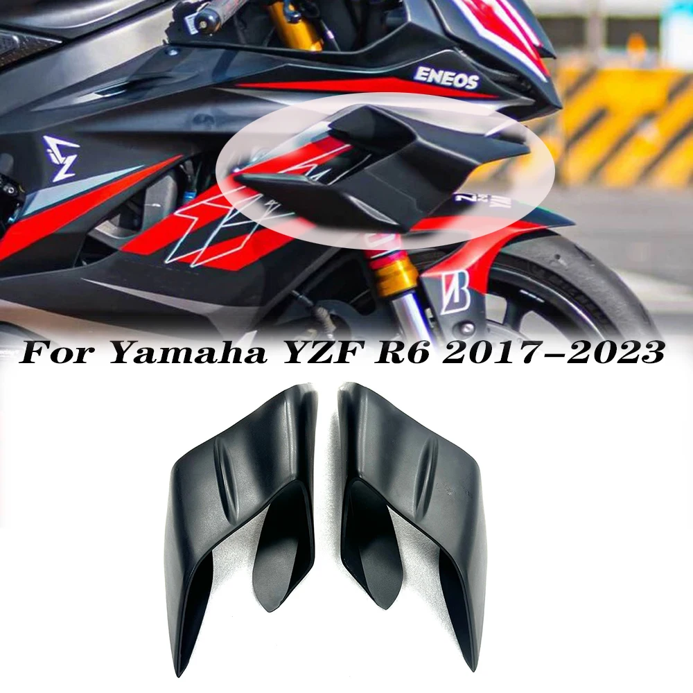 New Motorcycle Accessories Fixed wing fairing Small wing spoiler Aerodynamic wing For Yamaha YZF R1 2015-2024 YZF R6 2017-2023