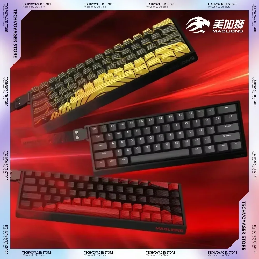 FGG Madcatz Mad60 68 HE Magnetic Switch Mechanical Keyboards 8K Polling Rate Hot Swap Custom MADLIONS Wired Keyboard E-sports