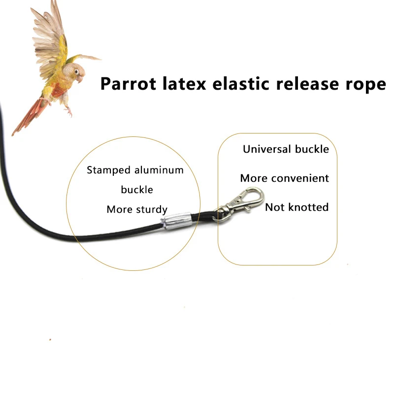 1 PC Multiple Length Options Parrot Release Rope Bird Foot Chain Portable Not Hurt Feet Bird Training Rope Bird Outdoor Rope