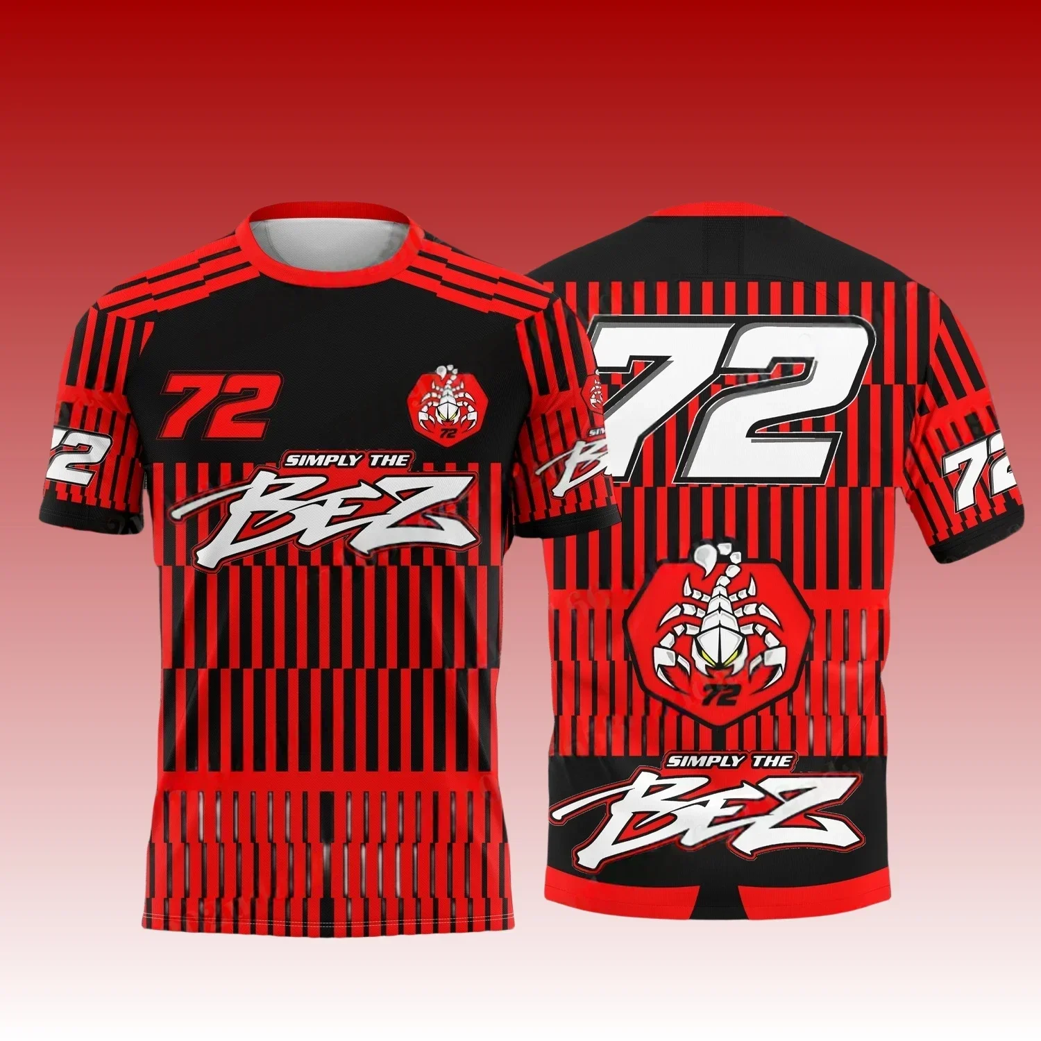 كامبيون ديل جران بريميو بريتيكو دي موتو جي بي 2025 ماركو bezzecchi ؟ 72 ملابس سباق، camiseta de cuello redondo y manga corta