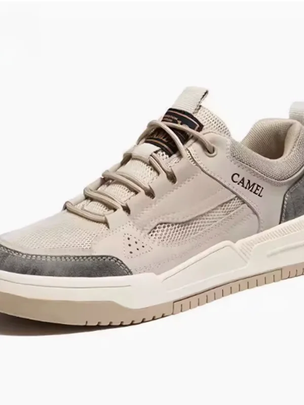 

Camel Men's Shoes 2026 New Summer Genuine Leather Soft Bottom Breathable Versatile Anti-slip Sports Casual Board Shoes Mesh S...