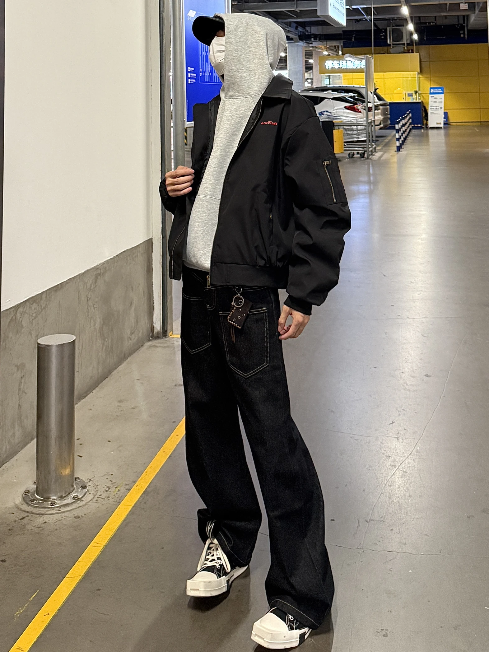 

Повседневная свободная посадка в американском стиле ретро, уличный хип-хоп Sle Cleanfit Jaet для мужчин и женщин, верхняя одежда для пар, модный топ