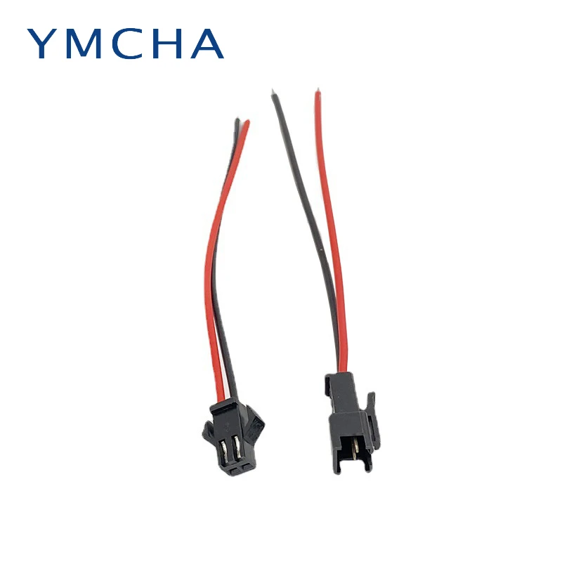 

100Pairs Terminal 10cm Long JST SM 2Pins Plug Male To Female Quick Wire Connector For Led Strip Wiring