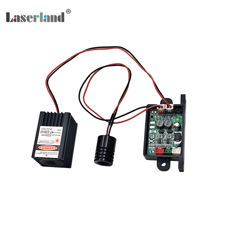 650nm 100mW Rosso + 515nm 30mw Modulo Laser Verde Diodo TTL TEM Stage