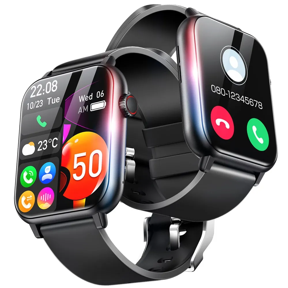

[ "High-definition Bluetooth smartwatch 1.96-inch wearable sports management call response/sports measurement supplies", "Smart