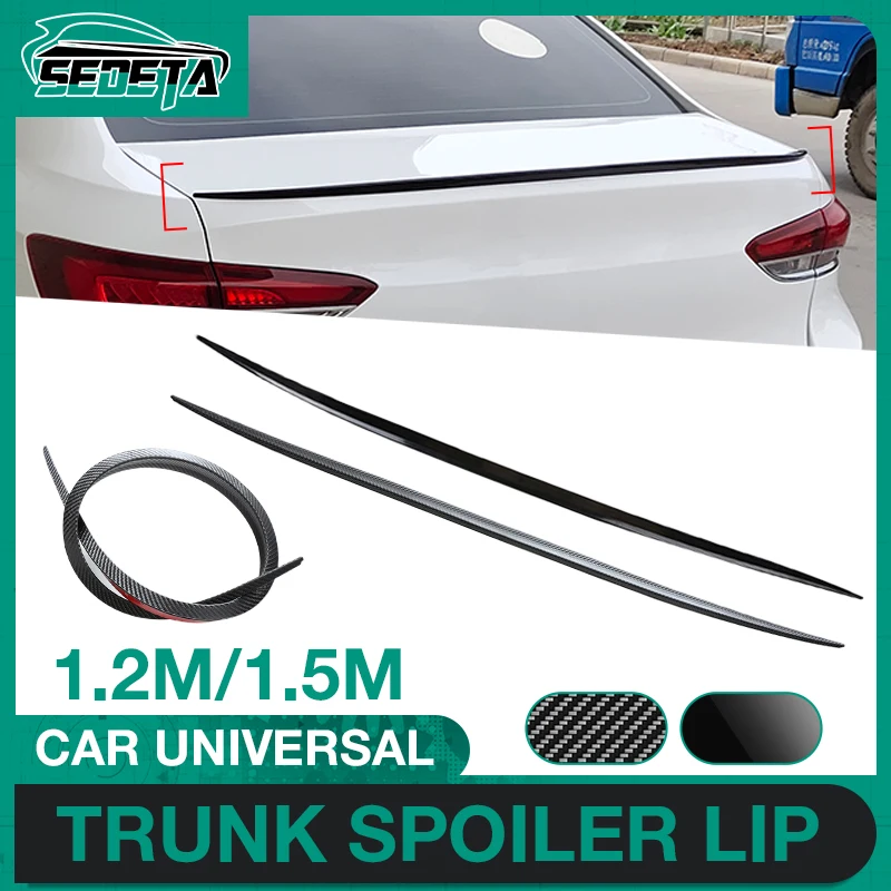 Car Rear Roof Rear Wing Universal Spoiler Bumper Strip Wheel Eyebrow Lip Trim Sticker Multi-purpose For Nissan For Tesla For BMW