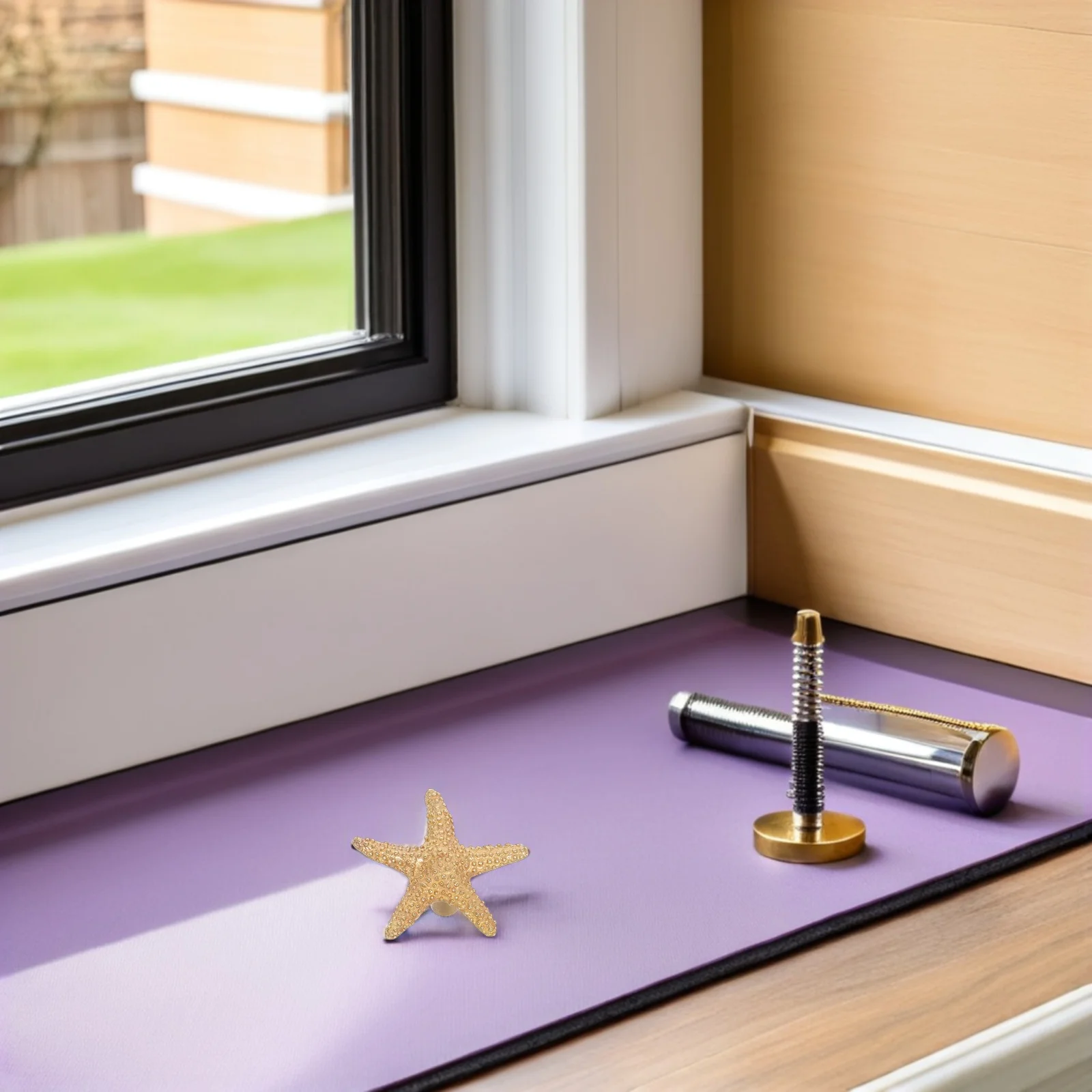 

2Pcs Star Cabinet Knobs Ocean Theme Star Shape Decorative Pull Handles for Children Room Wardrobe Drawer Brass Hardware