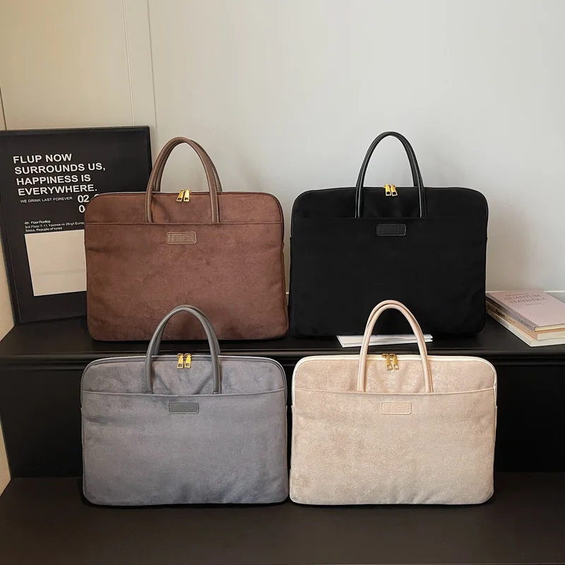 

Waterproof Business Laptop Bag for MacBook Air Pro 13 14 16, Shockproof Briefcase for Lenovo Huawei 14 15.6 16 Inch, Slim Funda