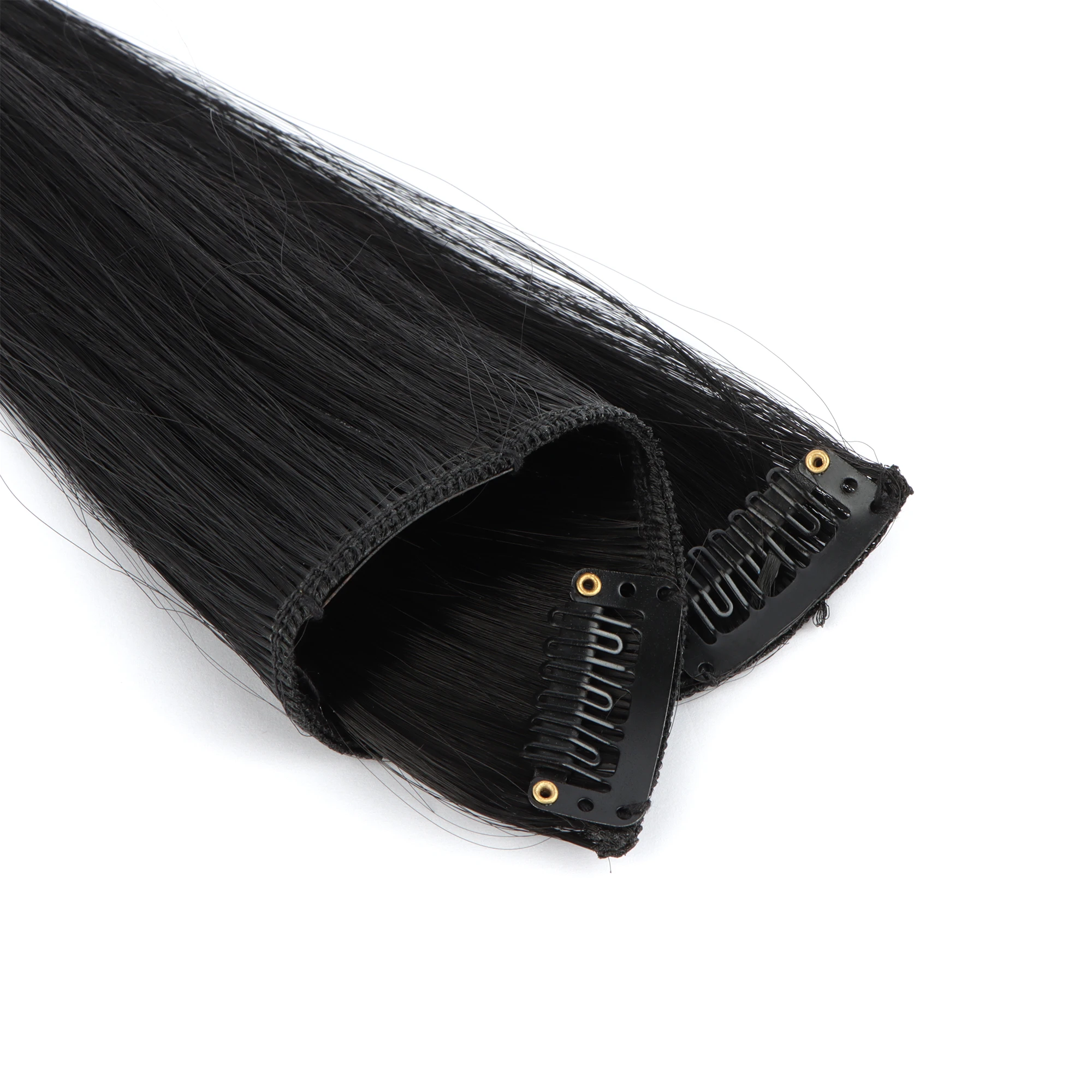 AHVAST clips in hair set 6pcs 22 inches synthetic bone straight clip in hair extension for black women