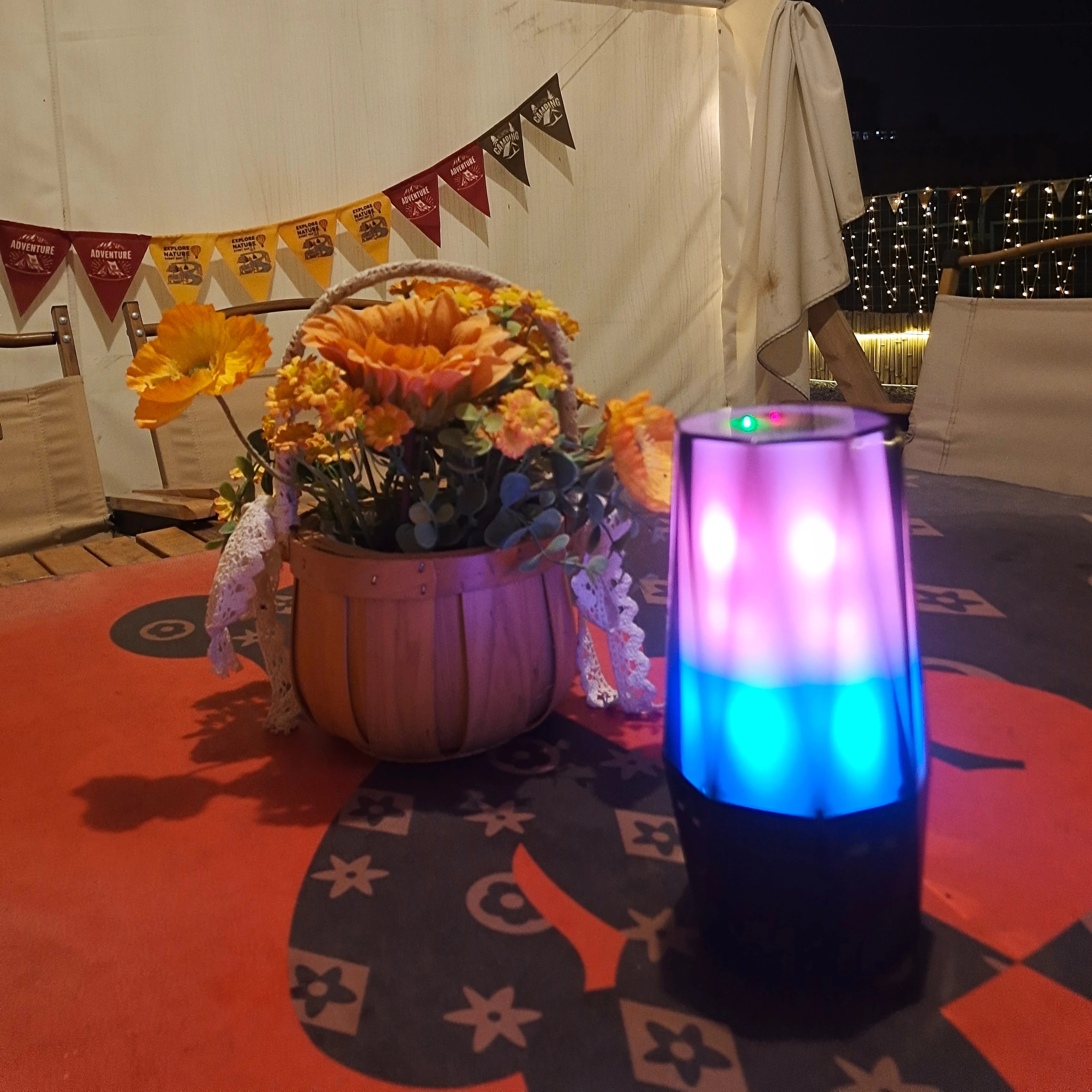 

Wholesale Portable Rechargeable Dream crystal Outdoor Portable Mini Shape Colorful Wireless BT Speakers