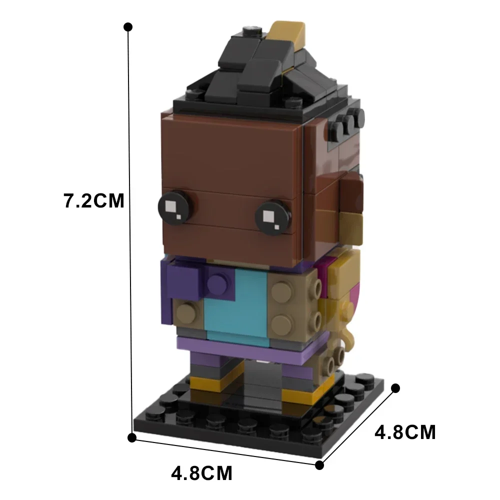 Gobricks MOC VALORANT Astra Phoenix Brickheadz Building Blocks Educational Cartoon Anime Figures Toy for Children Birthday Gift