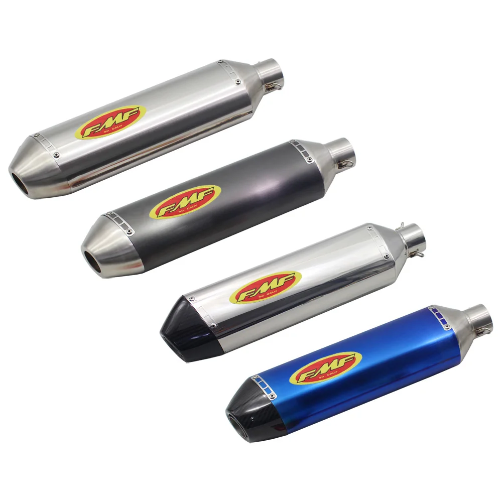 

Length 470mm Inlet 51mm Motorcycle Exhaust Pipe Muffler FMF Universal Motorbike Motocross Escape Moto Scooters Dirt Bikes