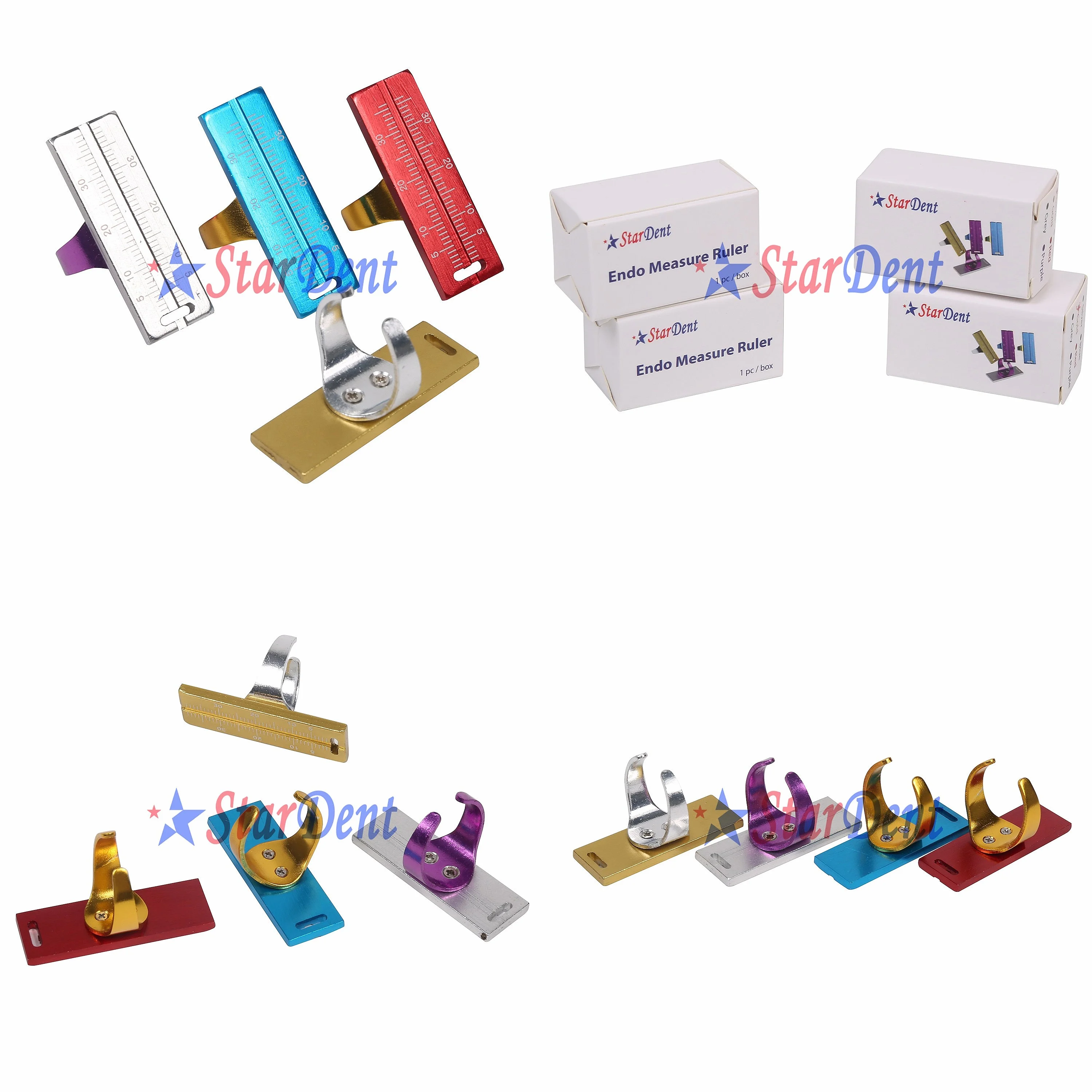 Dentals Inner Ring Scale Aluminum Alloy Dentals Measuring Tool for Precision Work