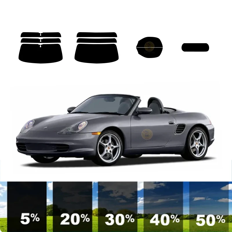 

precut Removable Window Tint Film For Car 100% UVR Heat Insulation Carbon ﻿For PORSCHE BOXSTER 2 DR CONVERTIBLE 1997-2004