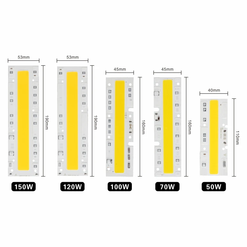 Imagem -03 - Cob Chip Lâmpada Led para Luz de Inundação sem Necessidade de Driver Lampada Lâmpada Spotlight Iluminação Faça Você Mesmo 10w 20w 30w 50w ac 220v 110v 10 Pcs Lot