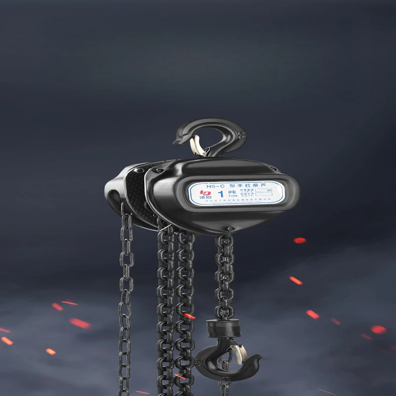 1-ton Pulley Block Chain Hoist Manual Lifting Circular Hand Chain Hoist Building Materials Home Equipment Cabestans JTC