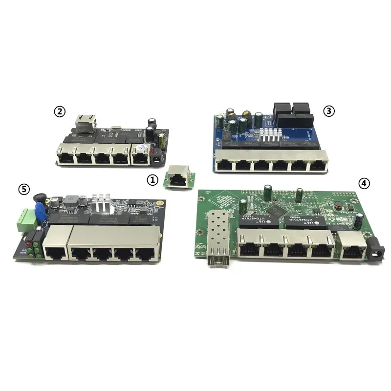 OEM Auto-sensing Ports PCBA board OEM Motherboard Industrial Ethernet Switch Module 5/6/8 Ports Unmanaged10/100/1000mbps