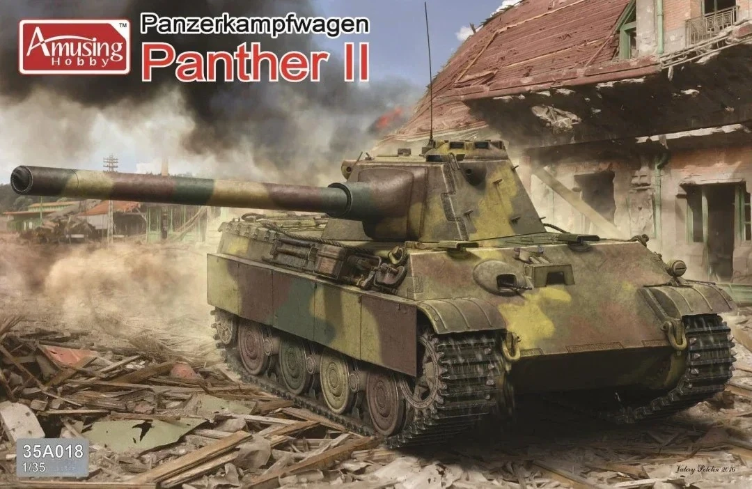 

1/35 Amusing Hobby 35A018 German Panther II medium tank-assembly Scale diy toys Model Kit