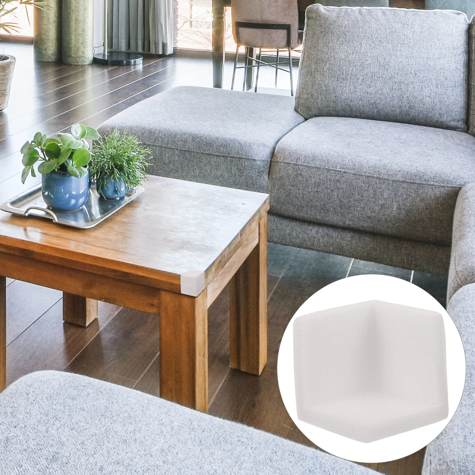 

50Pcs Expanded Polyethylene Corner Guards Full Wrap Protection for Furniture Table Edges Frame Packaging Bumpers