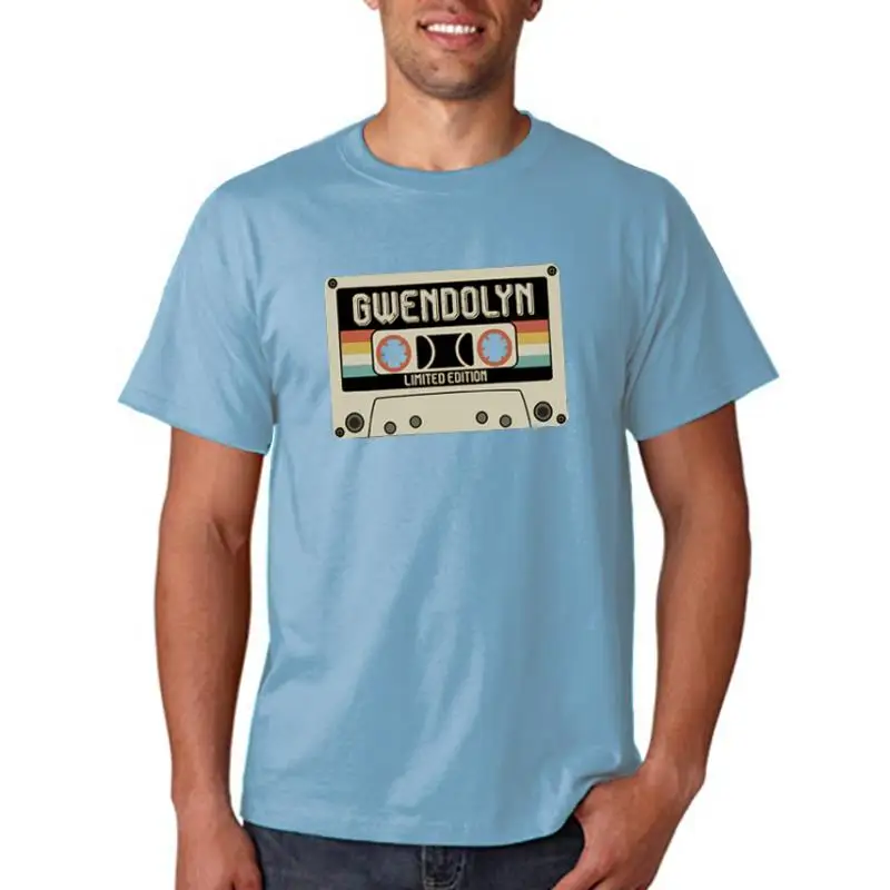 Gwendolyn Limited Edition Men's Loose Casual T-shirt Customizable Design Hand-Painted Unique Fashion Streetwear