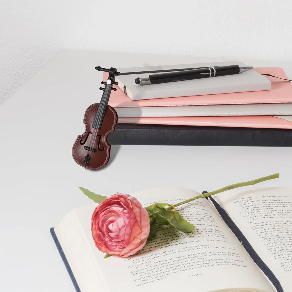 

Tiny Violin with Sound Ornaments Mini Musical Instrument Model Miniature Adornment