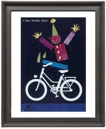 

Framed Poster Bike Poland Picture Frame 16x12 Inches Photo Paper Print