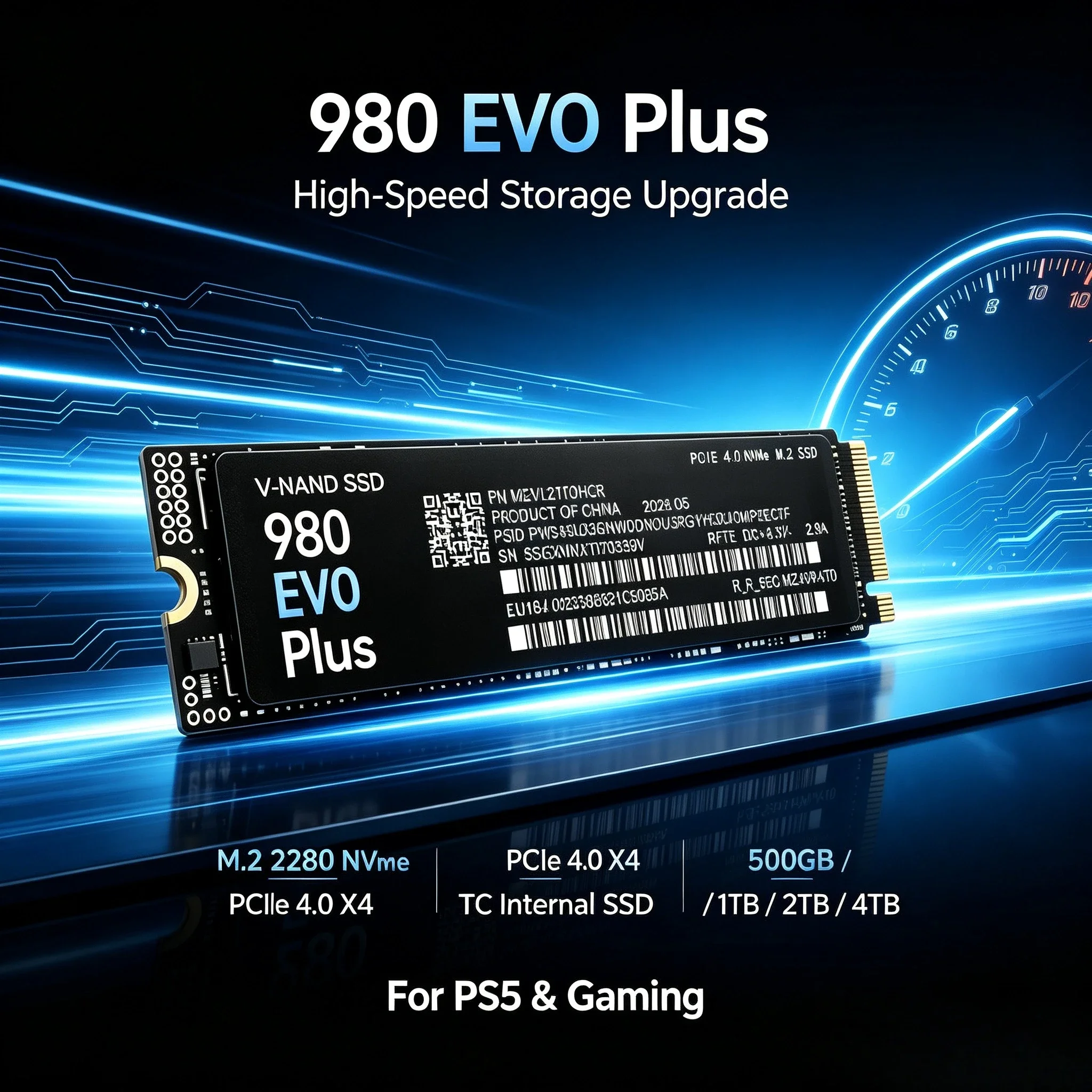 980 EVO Plus M.2 2280 NVMe PCIe4.0 X4 TLC Internal Solid State Drive 500GB 1TB 2TB 4TB High‑Speed Storage Upgrade For PS5 Gaming